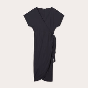 robe midi portefeuille noir femme Robe midi portefeuille noir femme