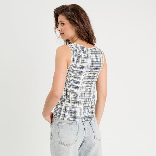 debardeur avec noeuds blanc femme Débardeur avec noeuds blanc femme