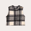 Pull sans manches noir femme