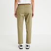 Pantalon chino 7/8&egrave;me vert femme