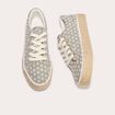 Baskets espadrilles plates beige femme