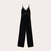Combinaison en velours noir femme
