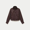Veste oversize manches longues marron chocolat femme