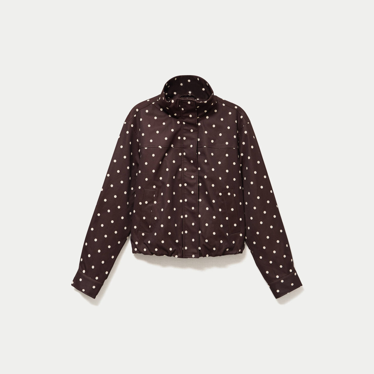 Veste oversize manches longues marron chocolat femme