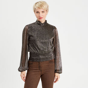 blouse col montant noir femme Blouse col montant noir femme