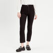 Jeans flare 7/8ème denim noir femme