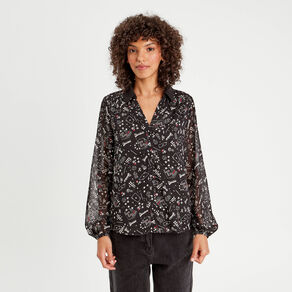 chemise manches longues noir femme Chemise manches longues noir femme