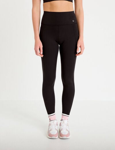Leggings taille haute noir femme