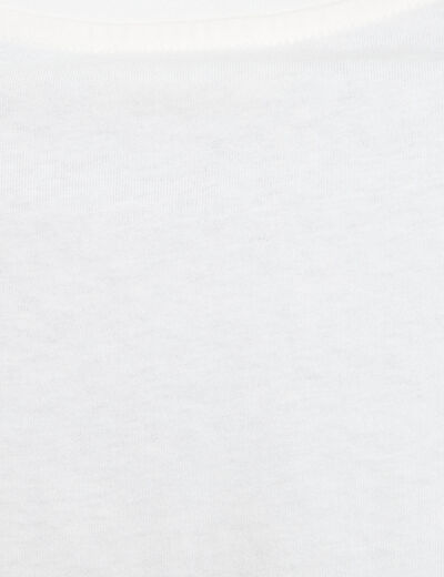 T-shirt oversize manches courtes ecru femme