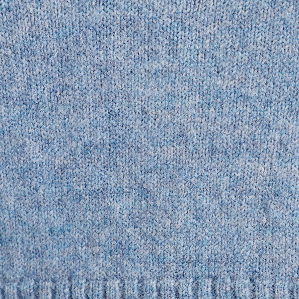 Pull sans manches col en V bleu pastel femme