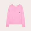 Pull manches longues rose femme