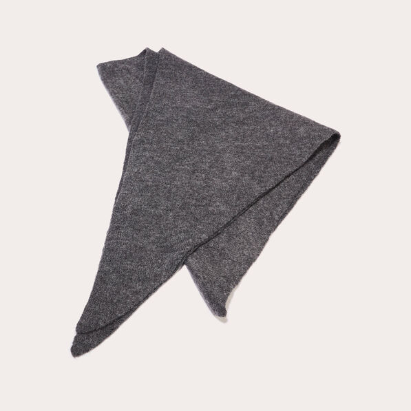 foulard triangle gris fonce femme Foulard triangle gris foncé femme