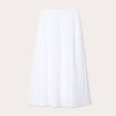 Jupe longue évasée blanc femme
