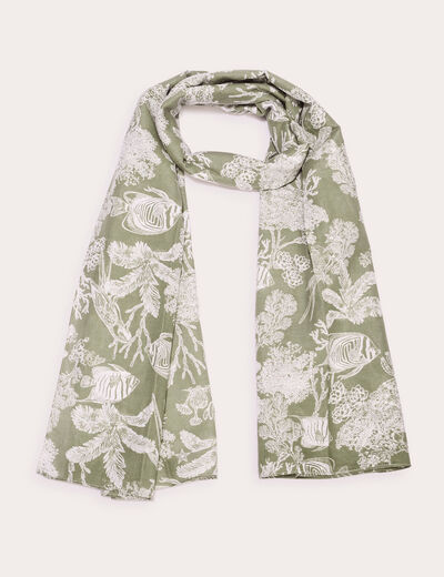 Foulard vert femme