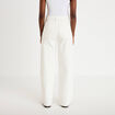 Jeans wide leg taille haute denim blanc femme