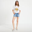 T-shirt oversize manches courtes blanc femme