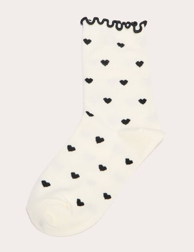 Chaussettes ecru femme