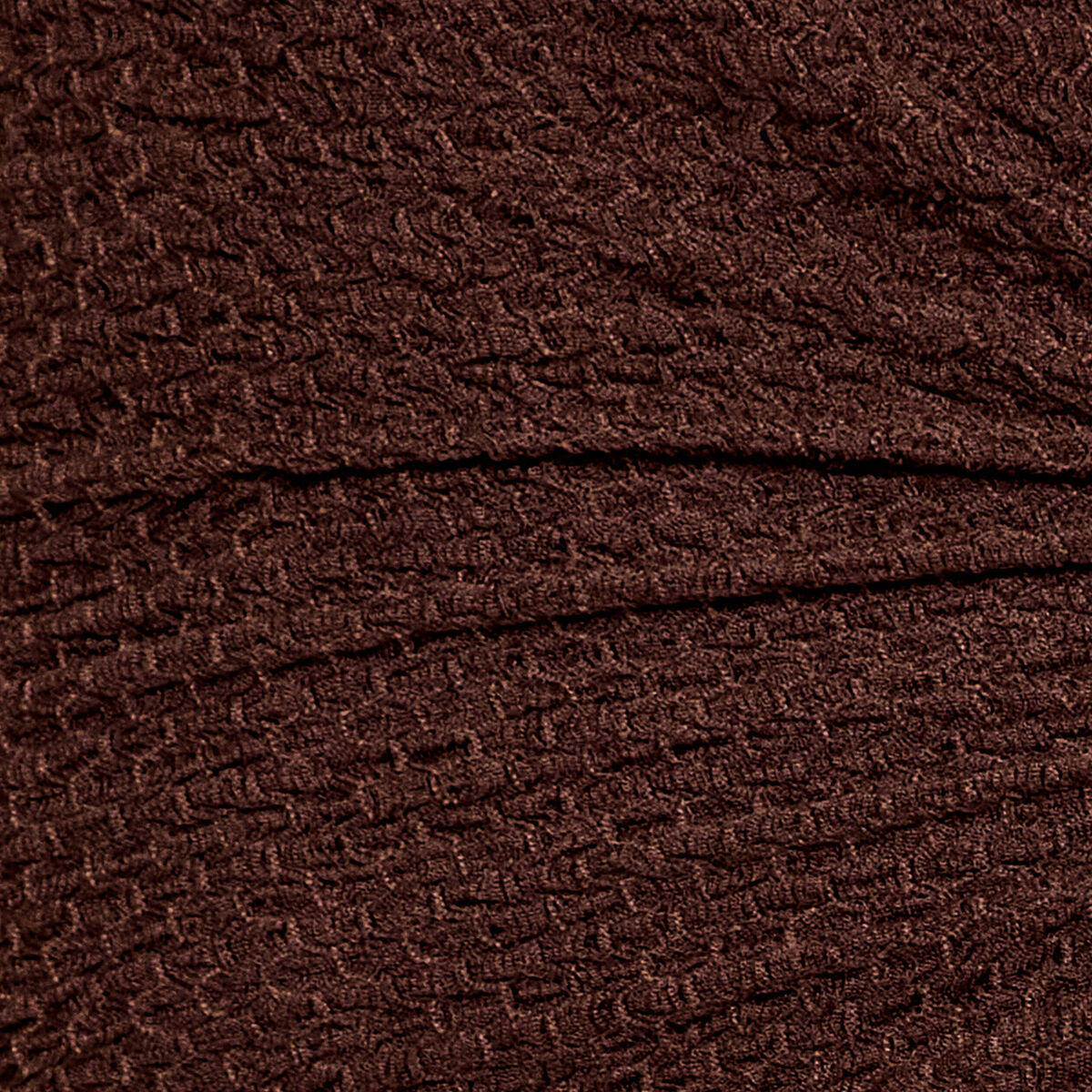 T-shirt col rond manches courtes bijou marron fonc&eacute; femme