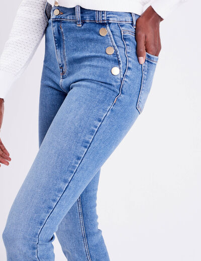 Jeans regular stretch denim double stone femme