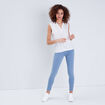 Blouse sans manches blanc femme