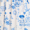 Robe longue évasée bleu roi femme