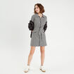Robe droite zippée ceinturée noir femme