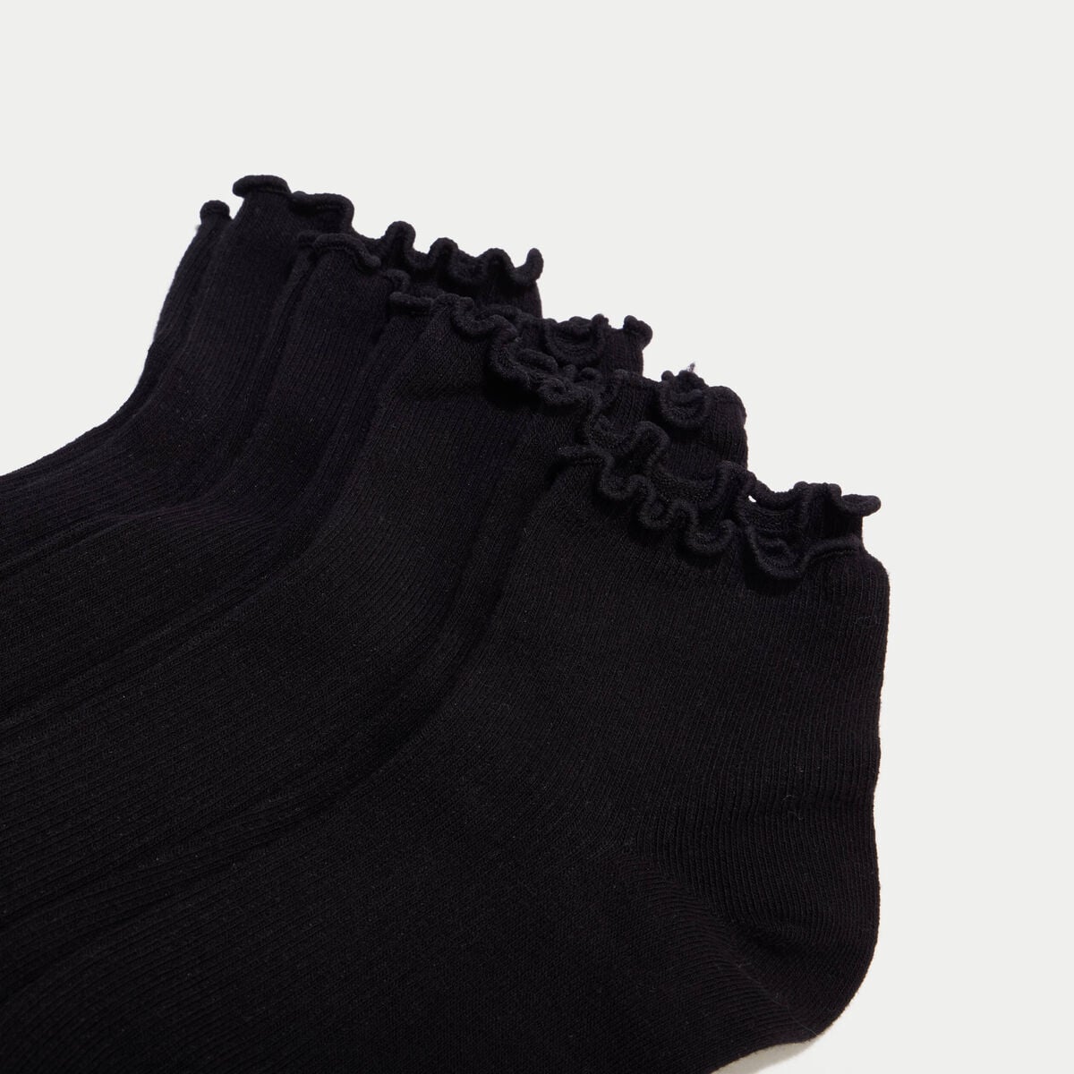 Lot de 4 paires de chaussettes noir femme