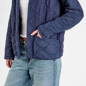 veste matelassee bleu marine femme Veste matelassée bleu marine femme