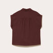 Blouse manches courtes marron femme