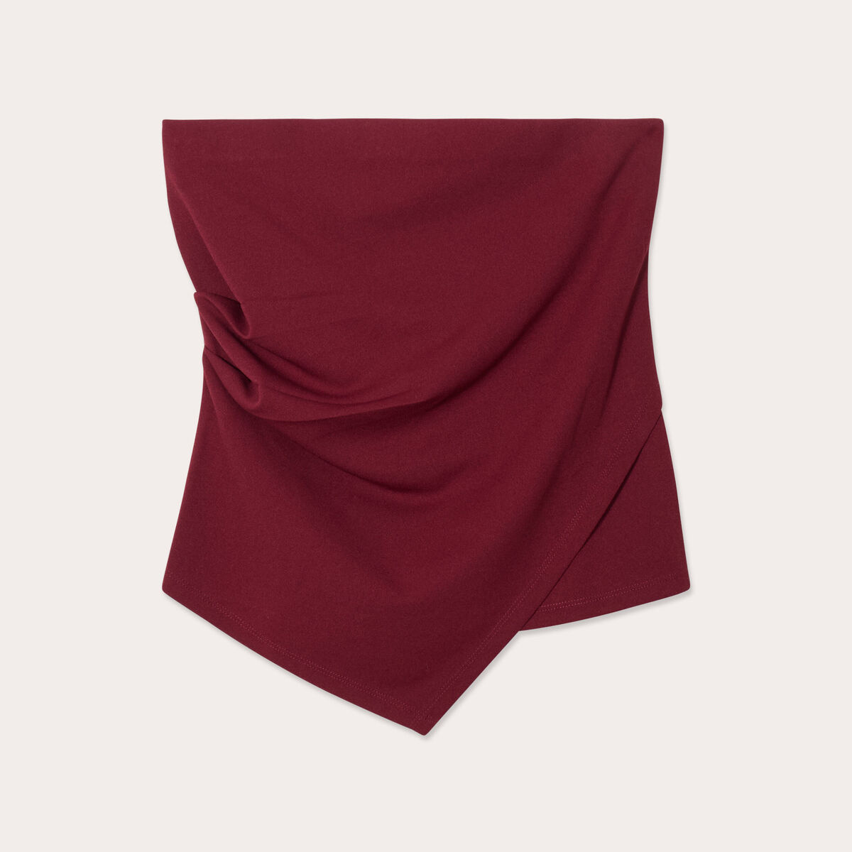 Bustier sans manches bordeaux femme