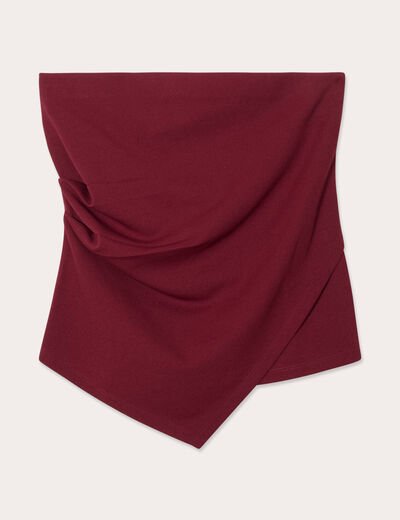 Bustier sans manches bordeaux femme