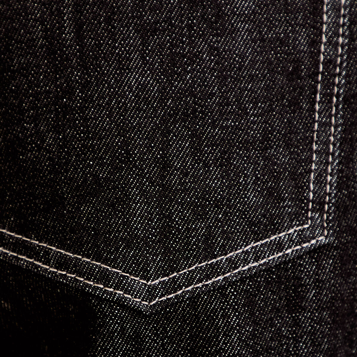 Jean wide leg taille basse denim noir femme