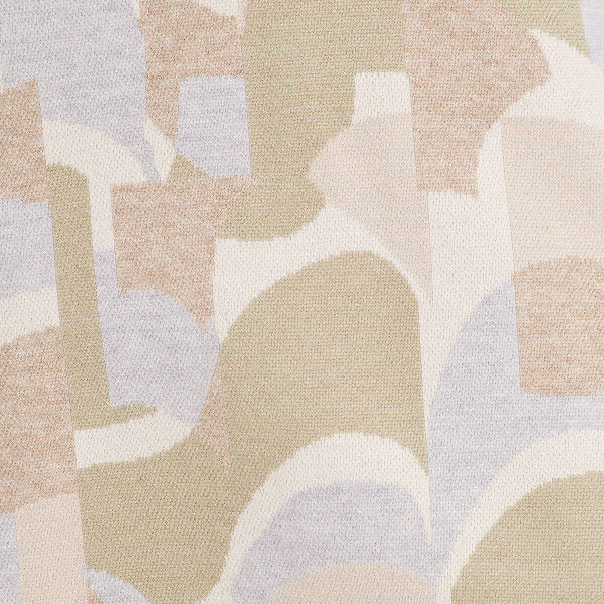 Robe pull droite col montant beige femme