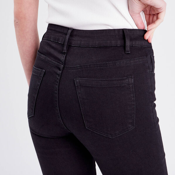 jeans slim 5 poches denim noir femme Jeans slim 5 poches denim noir femme