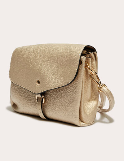 Sac à rabats couleur or femme