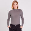 T-shirt manches longues beige femme