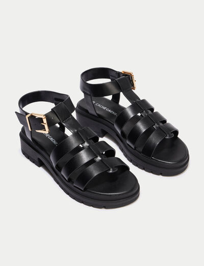 Sandales noir femme