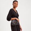 Sac à rabats noir femme