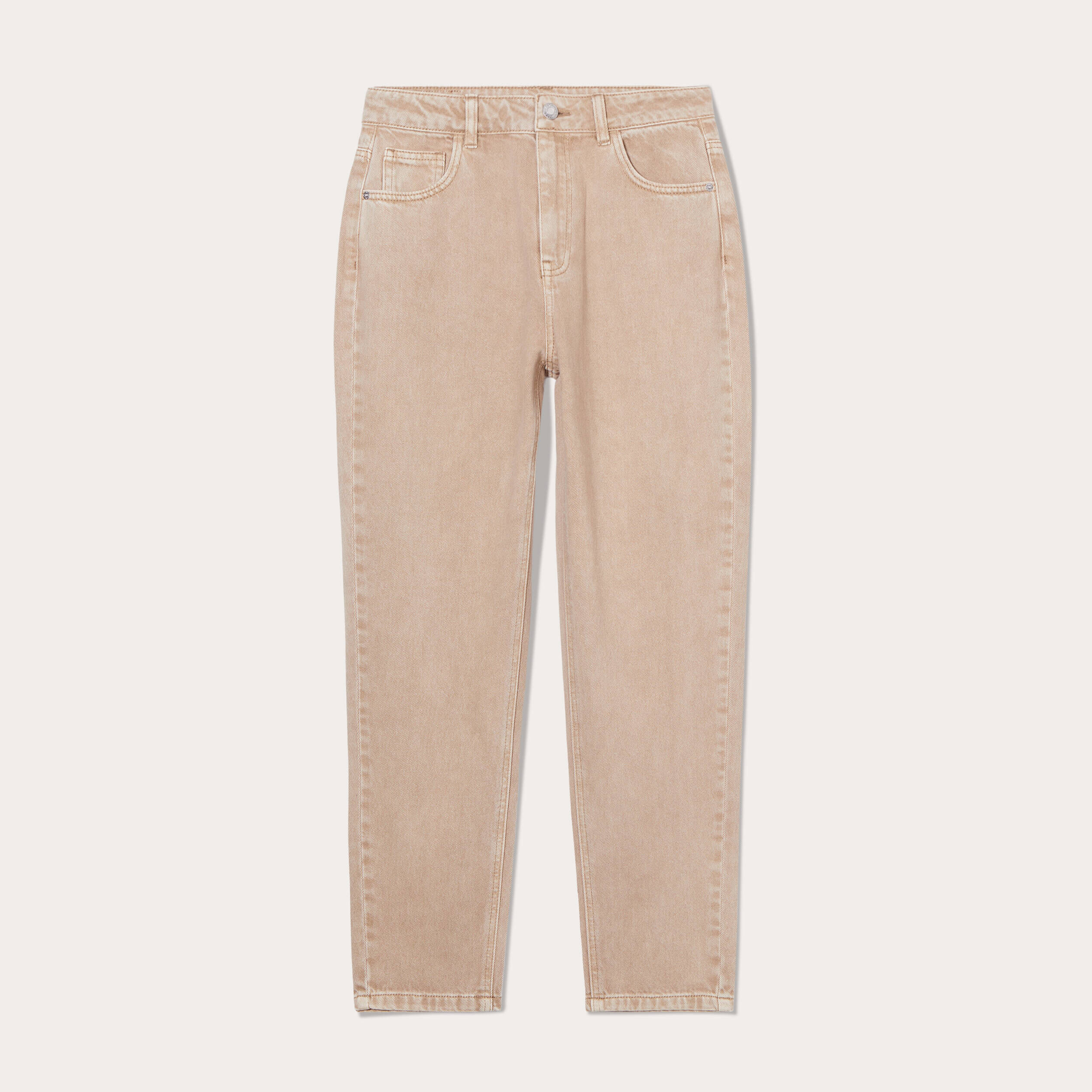 Jeans taille haute Beige Femme Vib s