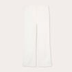 Pantalon large fluide ecru femme