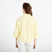 Chemise col classique manches 3/4 jaune clair femme