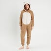 Combinaison pyjama capuche sable femme