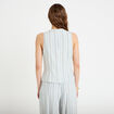 Gilet sans manches boutonn&eacute; blanc femme