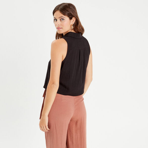 chemise sans manches noir femme Chemise sans manches noir femme