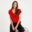 Gilet sans manches rouge femme