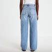 Jeans wide leg taille haute denim double stone femme