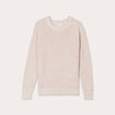 Pull manches longues ivoire femme