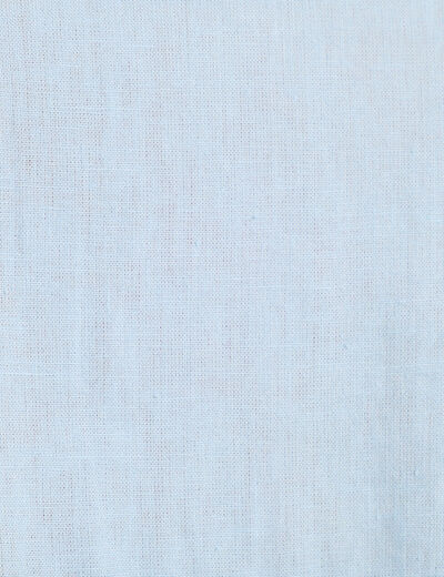 Chemise manches longues contenant du lin bleu pastel femme