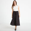 Robe longue bi-mati&egrave;re noir femme