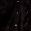 Blouse droite col v en dentelle noir femme